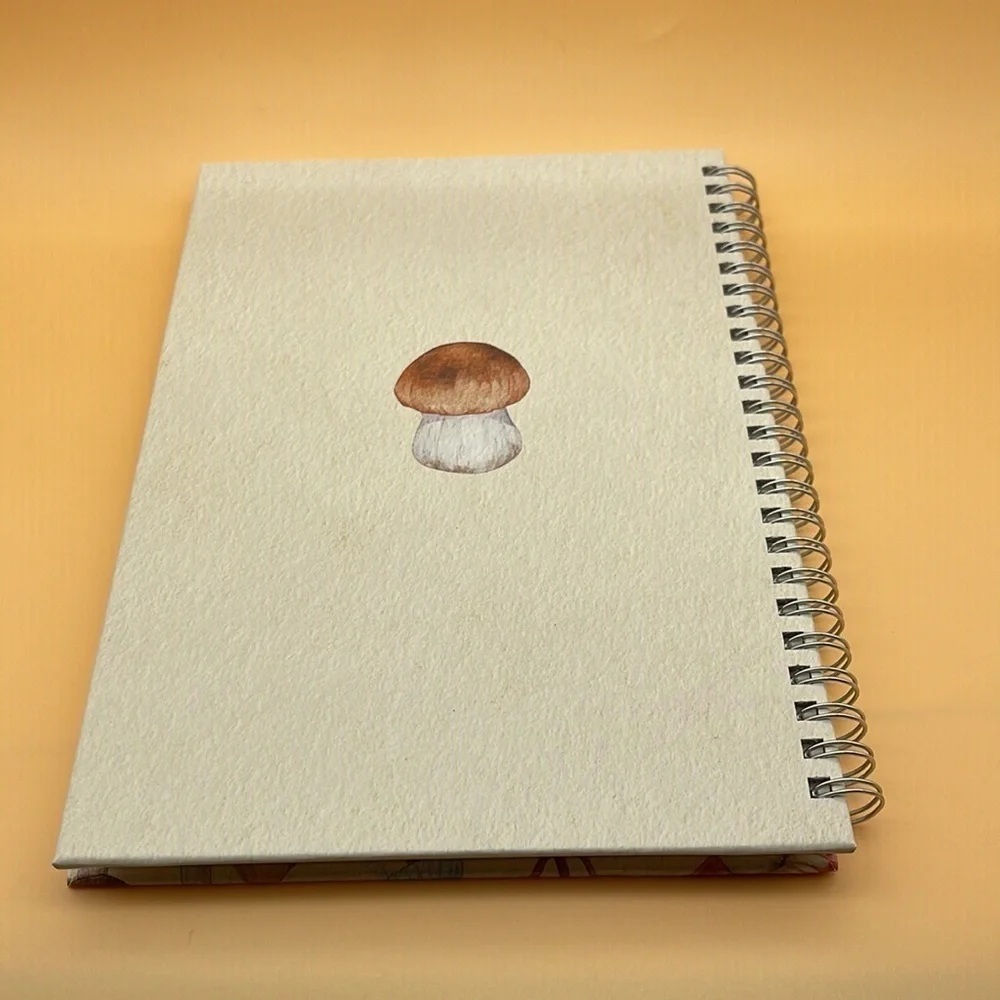Mushroom Spiral Bound Notebook or Journal